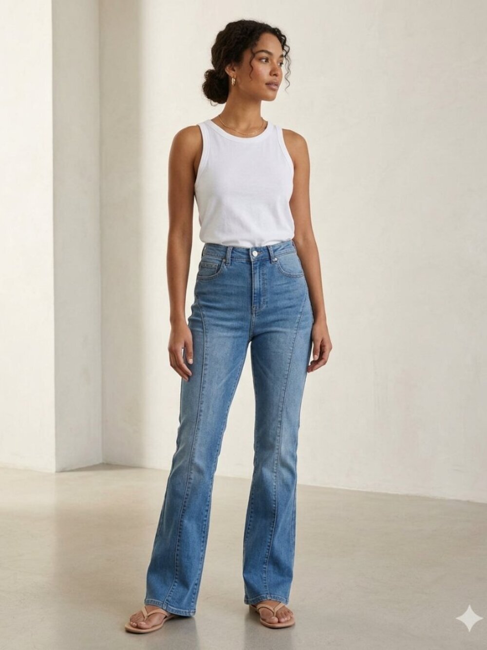 Garage Women’s Light Blue Flare Jeans